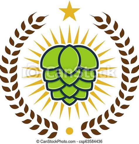 Hop beer logo icon design. | CanStock