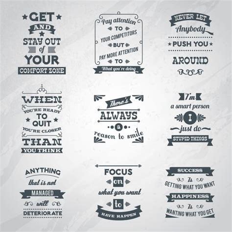 Success quotes set 443219 Vector Art at Vecteezy