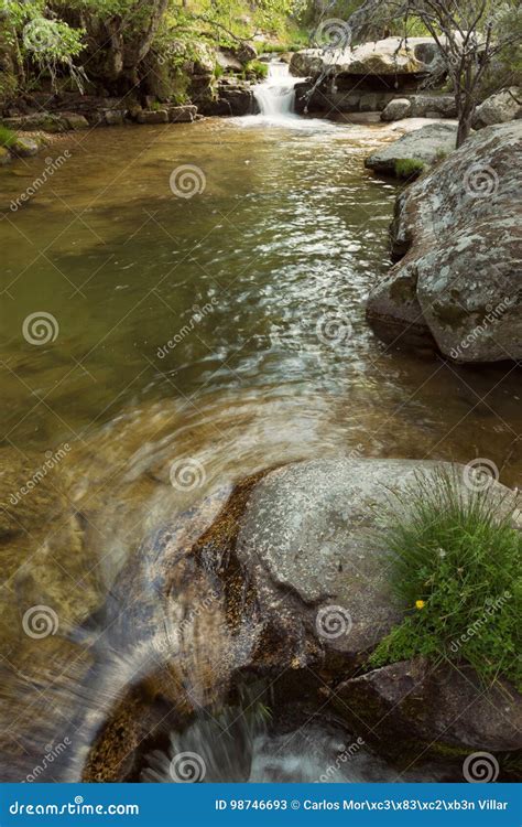 Hidden Mysteries Waterfall in the Forest. Stock Image - Image of ...