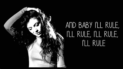 Lorde - Royals (Lyrics) - YouTube