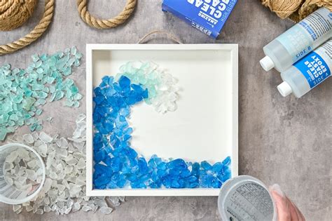 How to Make Sea Glass Resin Art - Resin Crafts Blog