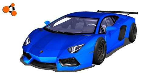 Lamborghini aventador - beamng drive mod - YouTube