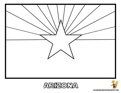 Arizona Flag Coloring Pages