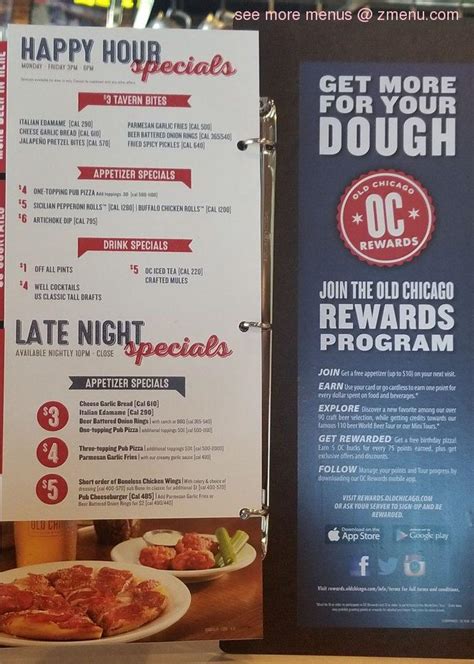 Online Menu of Old Chicago Pizza & Taproom Restaurant, Columbus, Georgia, 31909 - Zmenu