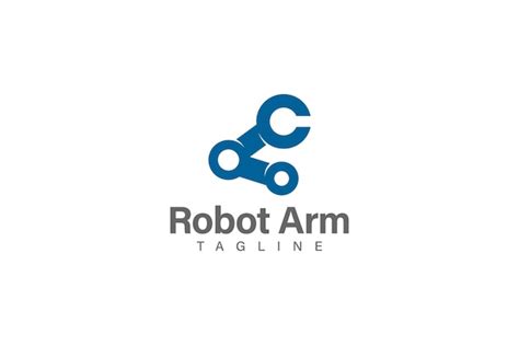 Premium Vector | Robot arm logo design vector