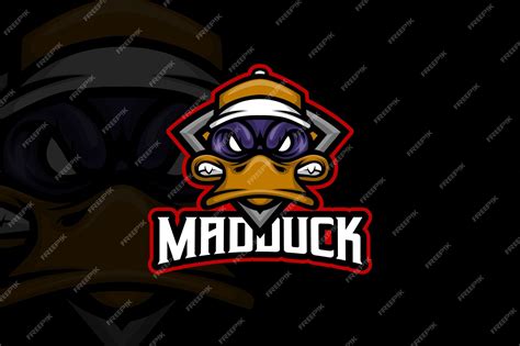 Premium Vector | Mad duck - esport logo template