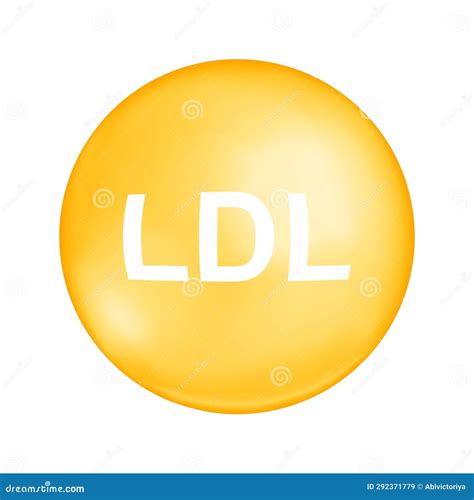 Cholesterol LDL Type. Bad Cholesterin Concept. Low Density Lipoprotein Icon Isolated On White ...