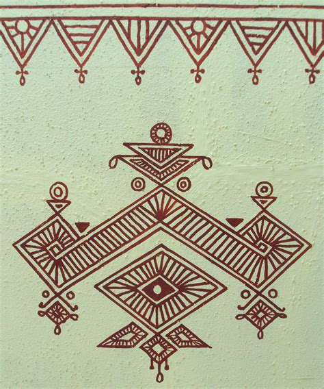 Bheenth Chitra - A unique Indian tribal wall art style (Step by step guide) | Tribal art designs ...