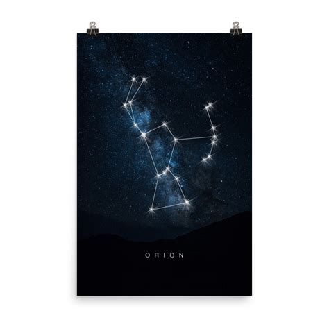 Orion Constellation / Constellation Poster / Constellation - Etsy