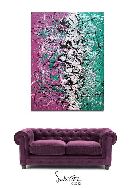 Purple abstract painting | Large contemporary art Swarez