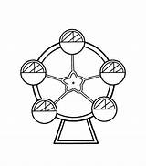 Printable Ferris Wheel Coloring Pages Free For Kids And Adults sketch template