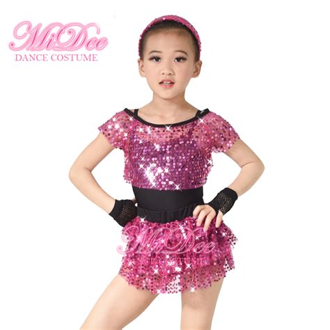 MiDee Jazz Dance Dress Girls Competition Dance Costumes For Ballroom D ...