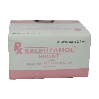 SALBUTAMOL NEBULE 1MG/2.5ML HIVENT – SRS Sulit