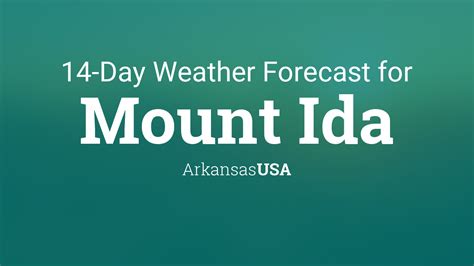 Mount Ida, Arkansas, USA 14 day weather forecast