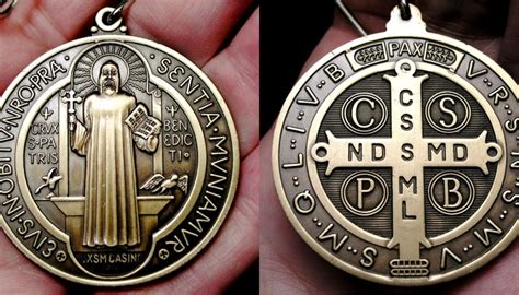 St. Benedict Medal with Exorcism & Blessing - Roman Catholic Man