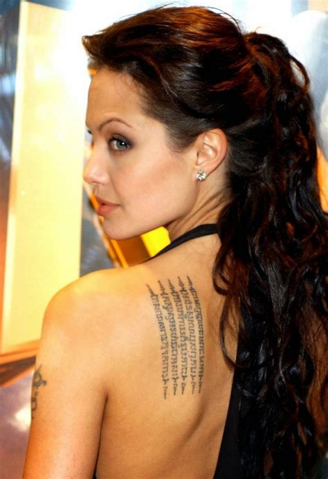 Angelina Jolie Tattoos - Get Yourself Inked