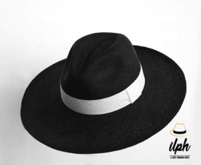 Wide Brim Black Fedora - Panama Hats Producer and Worldwide Distributor