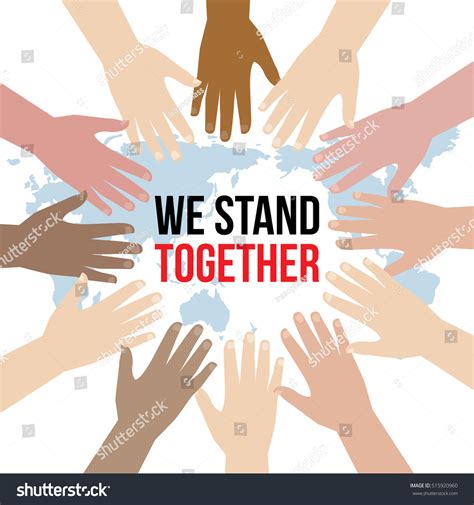 Unity Togetherness Poster Design Concept Stock Vector (Royalty Free) 515920960 | Shutterstock