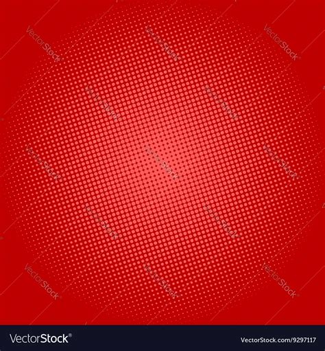 Dots on Red Background Pop Art Background Vector Image