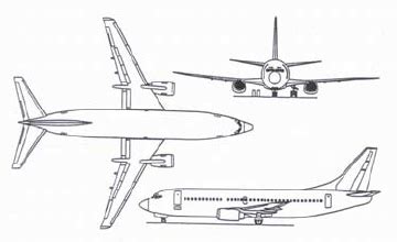 Boeing 737 airplane sketch for four main brake assemblies | Download Scientific Diagram