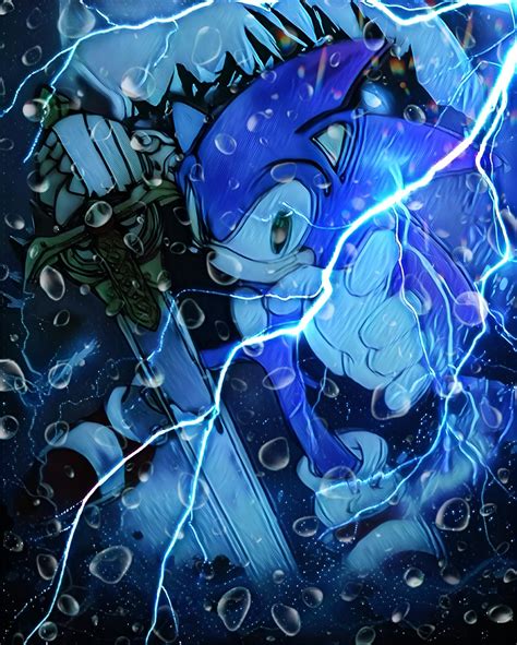 Sonic Art (Black Knight) Poster - Light Shade #2 by StrawHatLuffy114 on DeviantArt