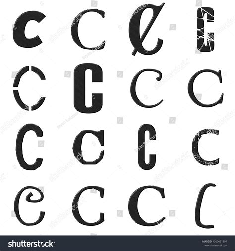 The Letter C In Different Fonts