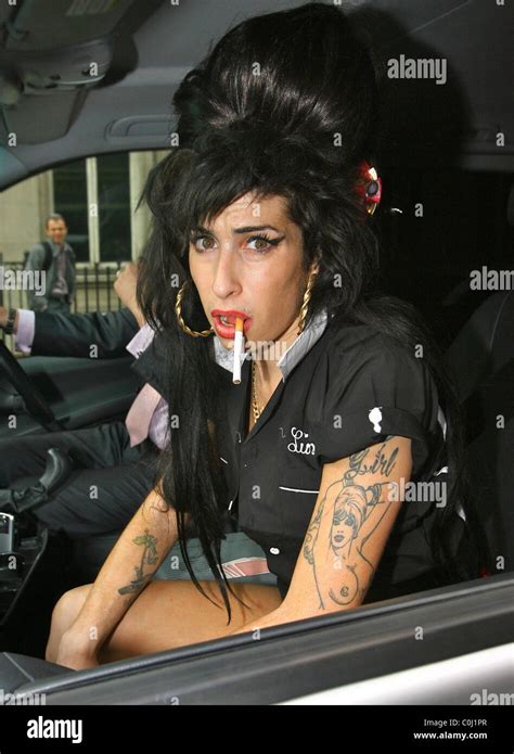 Amy Winehouse On her way to a clinic for drug and alcohol addiction treatment in central London ...