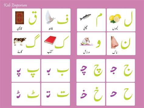 Urdu Alphabet Flashcards & Poster printables - Etsy Denmark