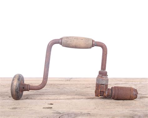 Antique Hand Drill / Manual Hand Drill / Old Tool / Vintage Tools / Metal Drill / Wood Drill ...