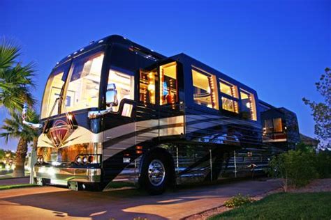 rv lit up | Luxury campers, Luxury rv, Luxury bus