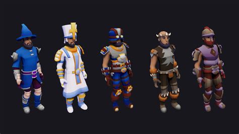 Low Poly RPG Characters Bundle