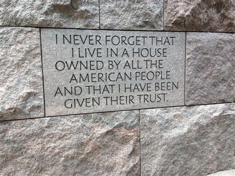 FDR-quote at memorial Fdr Quotes, Roosevelt Family, American Pride ...