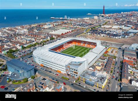 Aerial view of blackpool football stadium hi-res stock photography and ...