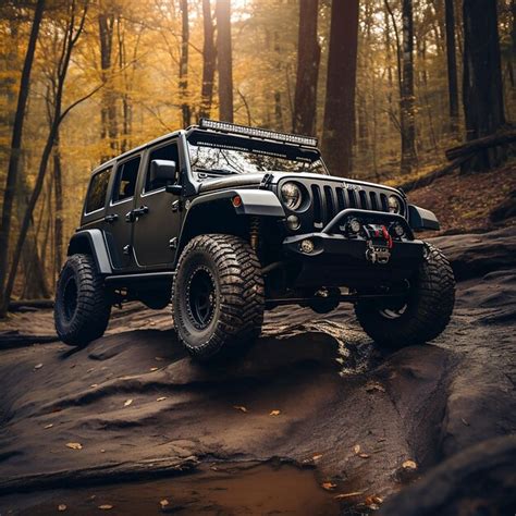 Premium AI Image | Black jeep