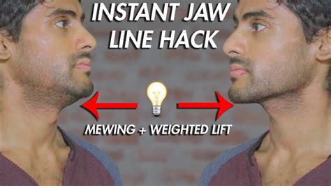 How Do You Get a Jawline? Mewing for a better Jawline + double chin exercise - YouTube