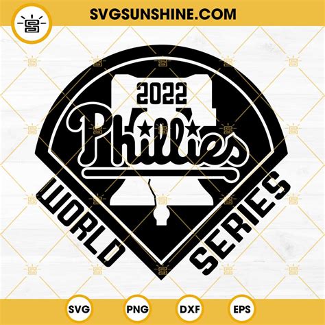 Philadelphia Phillies World Series 2022 SVG PNG DXF EPS Cut Files For ...