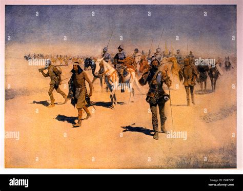 Francisco Coronado on 1540 Expedition From Mexico Through American Southwest, 1905 Lithograph of ...