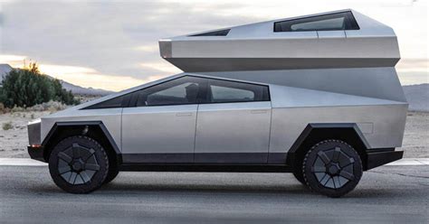 the cybertruck camper concept builds on tesla's bulletproof off-roader