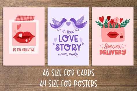 Printable Valentine's Day Cards / Be My Valentine By ArtFM | TheHungryJPEG