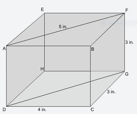 In part B, you found the perimeter of side AEHD. What is the perimeter of any cross section that ...