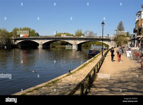 Riverside at Staines on Thames Surrey Stock Photo - Alamy