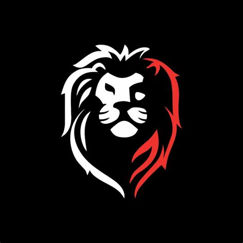 Lion head e-sport logo design template 24599833 Vector Art at Vecteezy