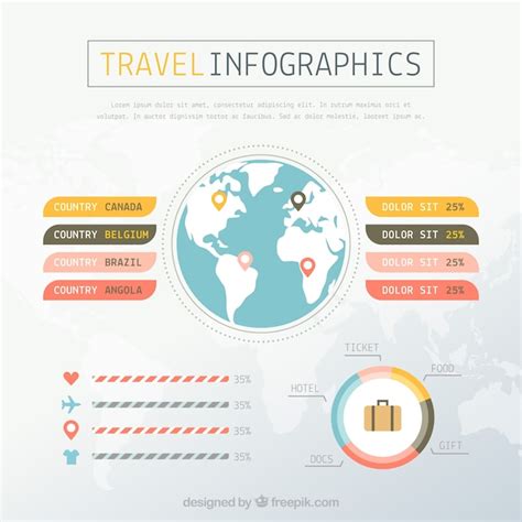 Free Vector | Travel infographic elements