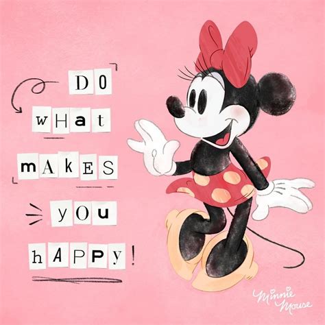 Minnie Mouse on Instagram: “My happy motto? Always choose joy! 💕” | Zitate aus disney filmen ...