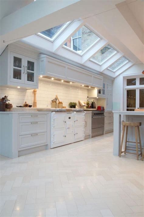 Beautiful White Kitchens with Modern Flooring Options