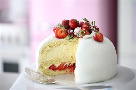 White Strawberry Swedish Princess Cake Recipe | Manuela Kjeilen | The Inspired Home