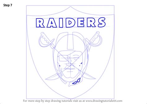 Learn How to Draw Oakland Raiders Logo (NFL) Step by Step : Drawing Tutorials