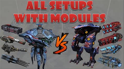 Nodens vs Ao Ming All Setups with modules war robots - YouTube