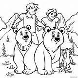 Brother Bear And Friends Coloring Page 23974 19408 sketch template