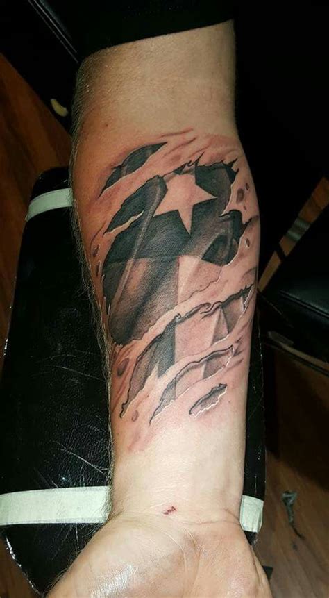 Texas Flag #forearmtattoo | Texas flag tattoo, Texas tattoos, Flag tattoo